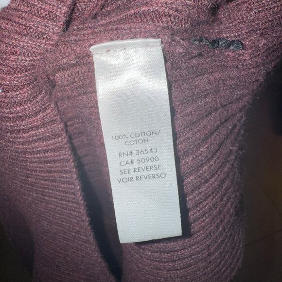 Calvin Klein Mens 1/4 Zip Knit Mock Neck Colorblock Sweater Burgundy Size Small - Picture 8 of 8